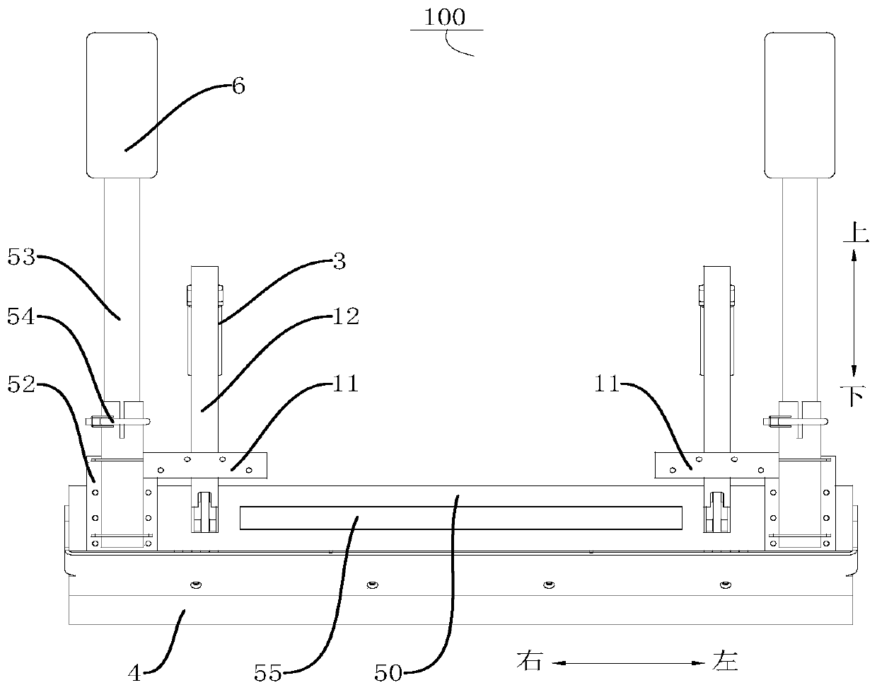 Leveling device and leveling robot with leveling device