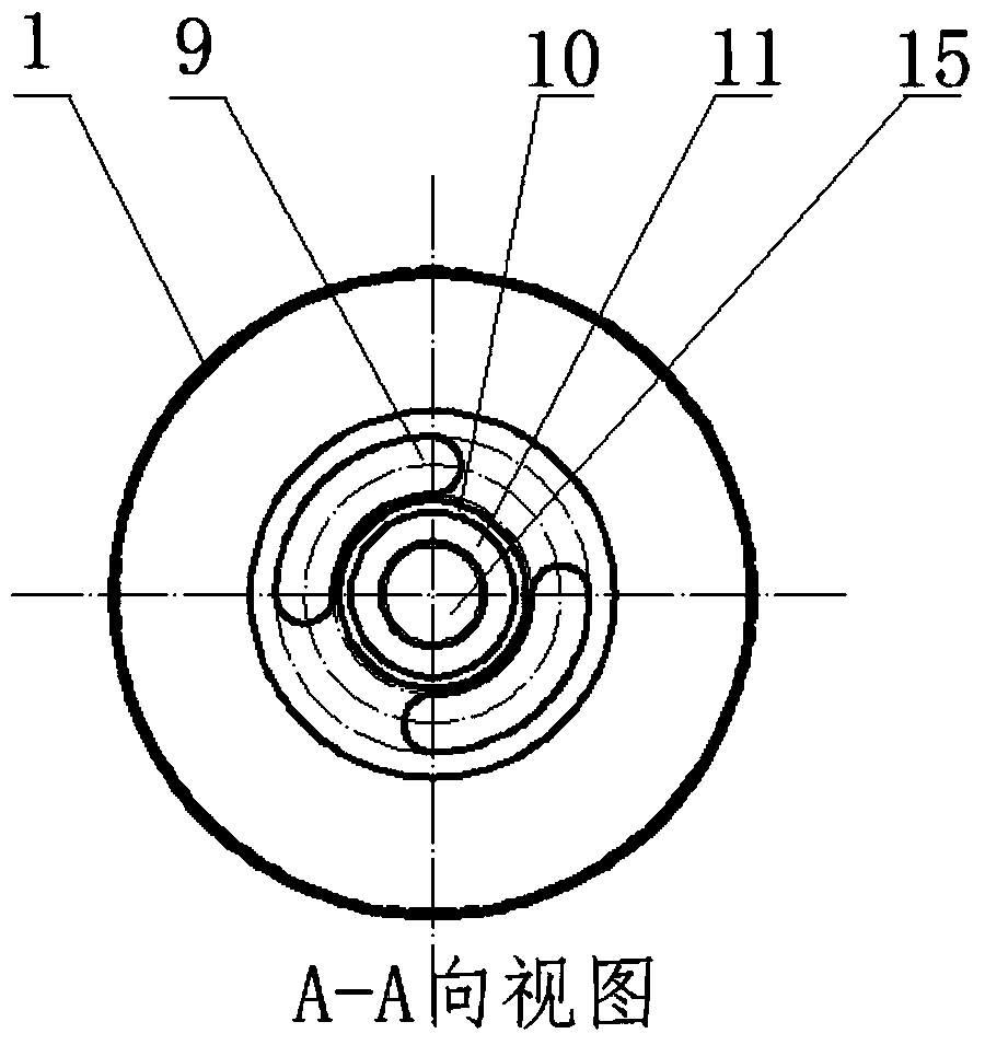 A grout mixing device in ground grouting borehole and its application method