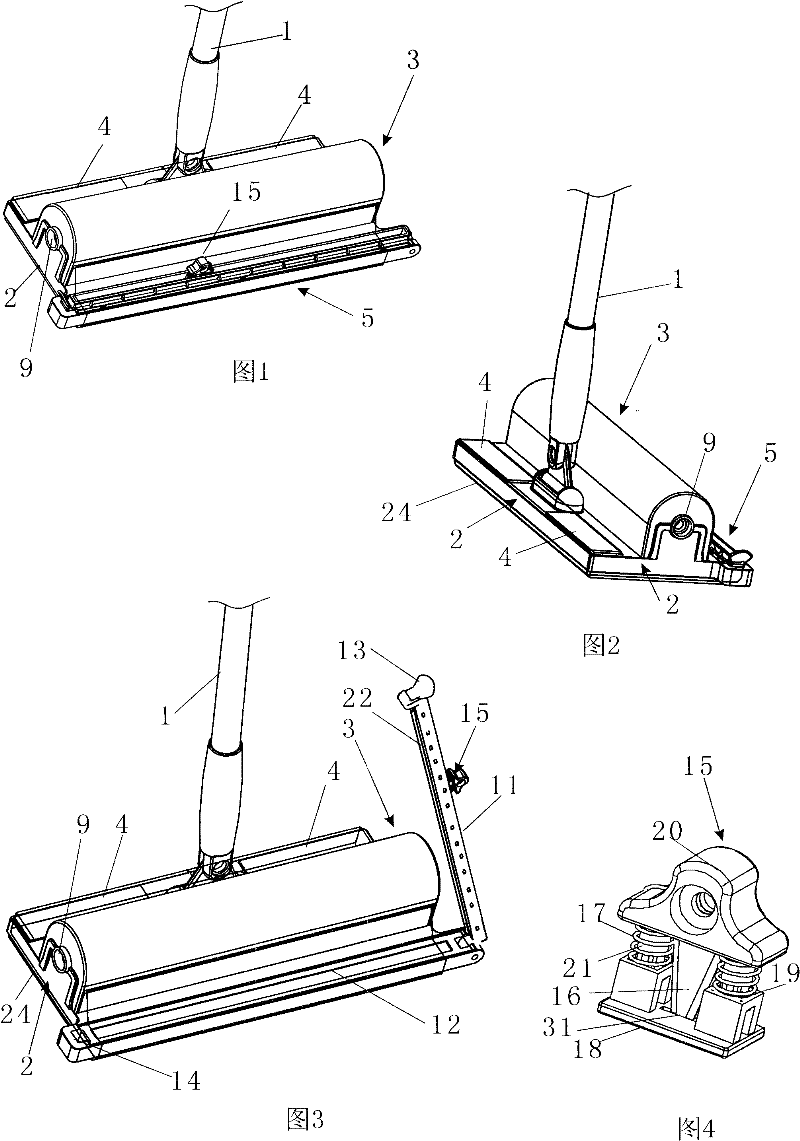 Dedusting paper mop