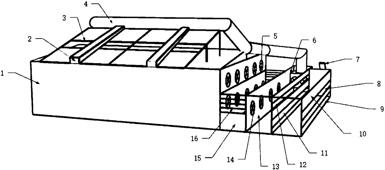 Chicken manure drying facilities and method