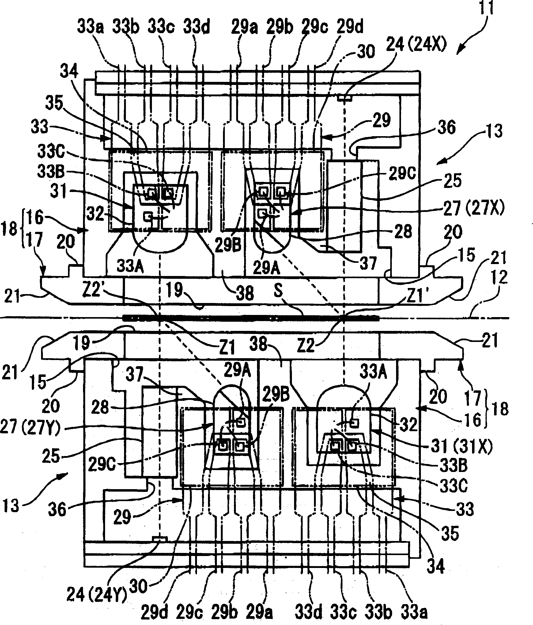 Image detector for bank notes