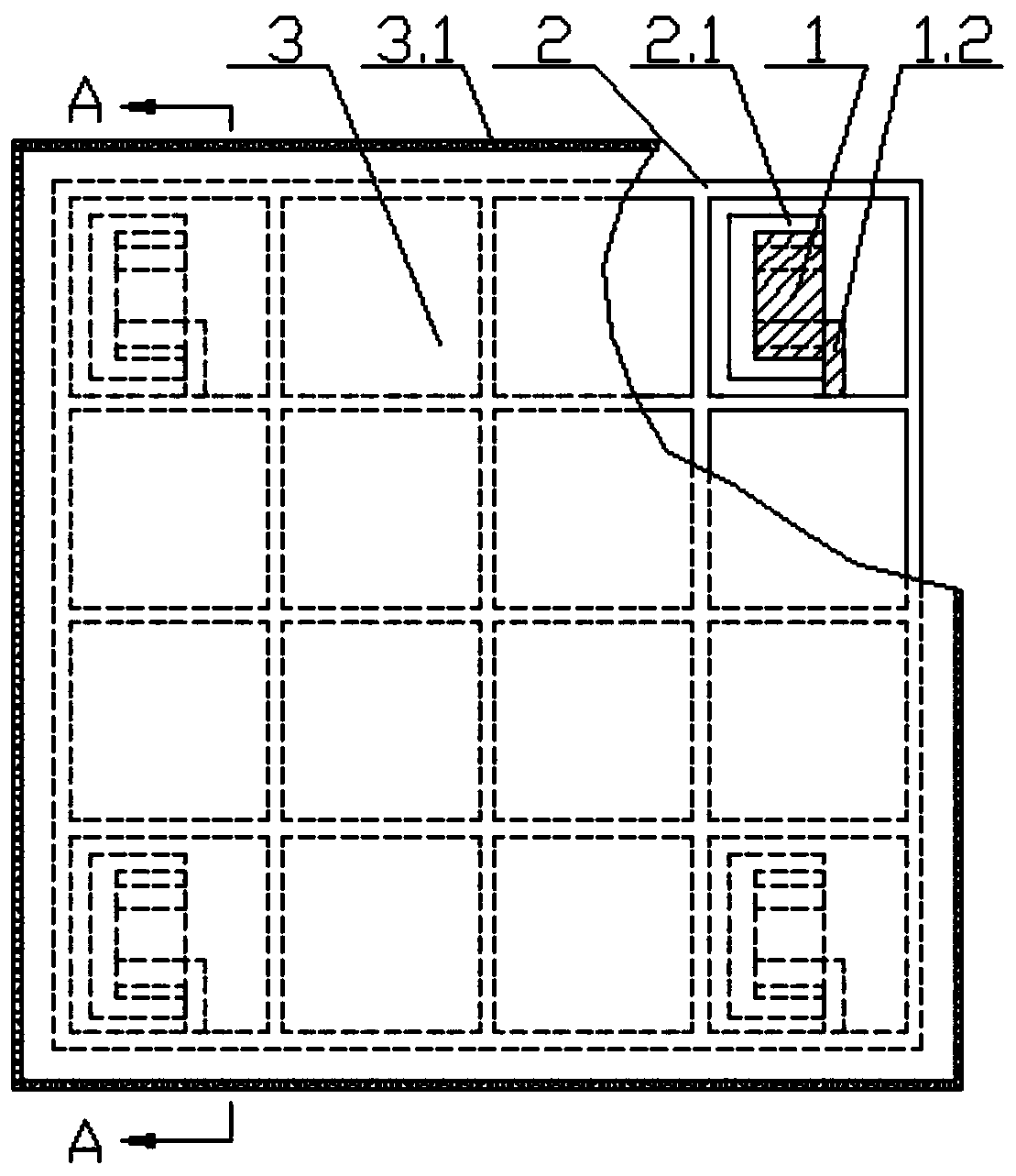 Wall tile mounting structure