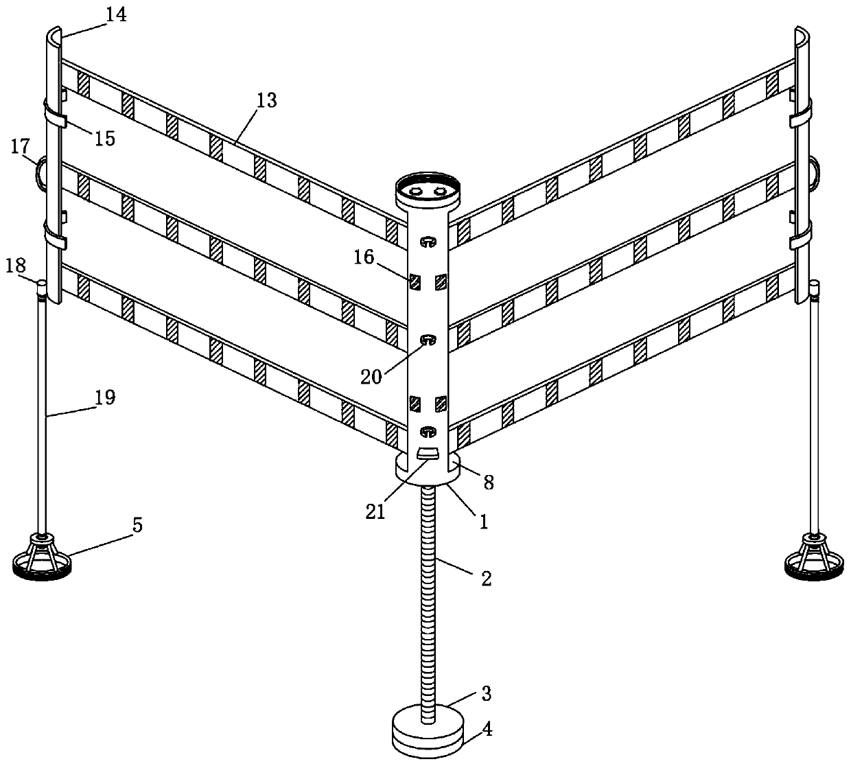 Temporary road rescue shunting device