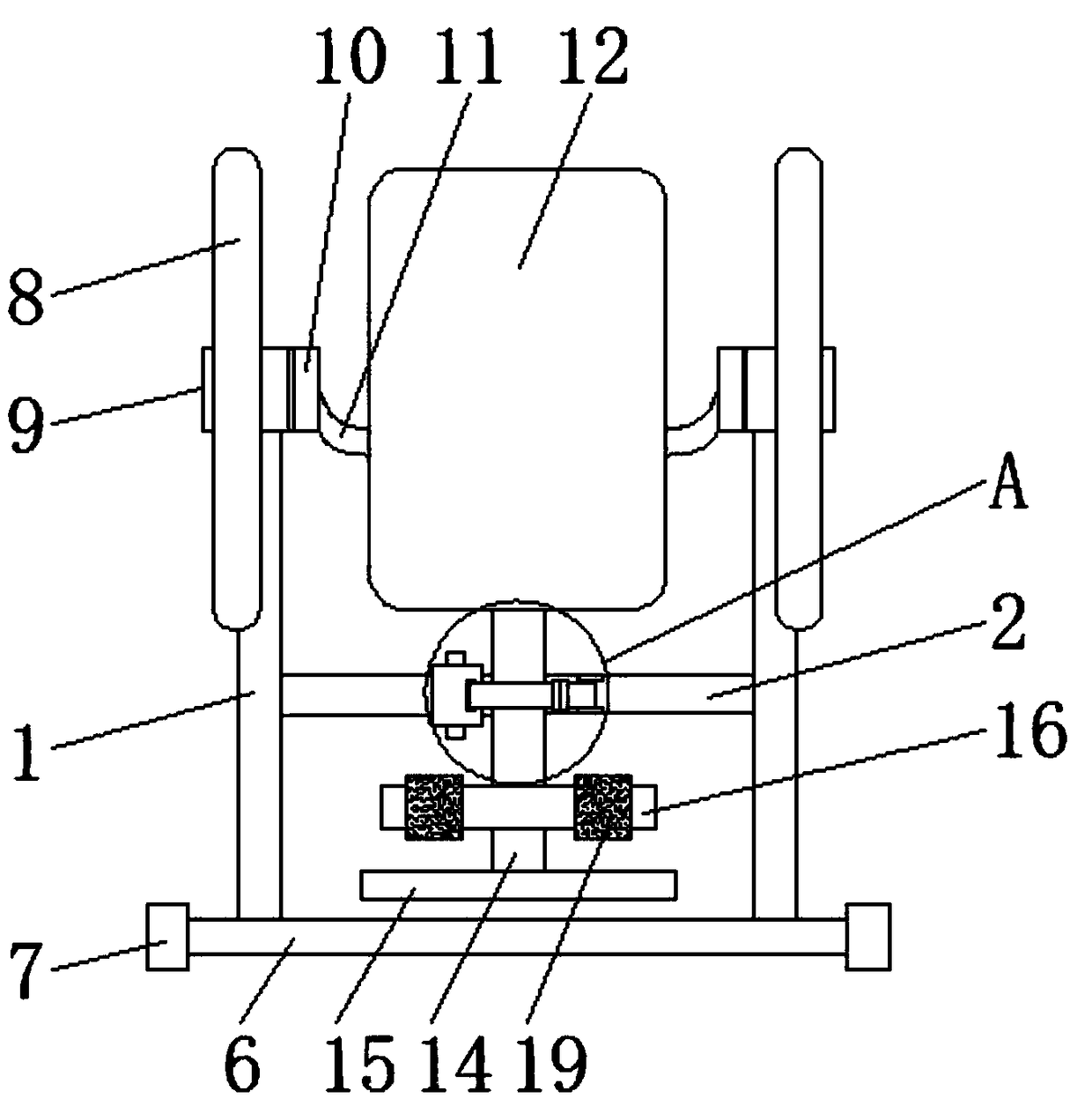 Sports handstand machine convenient to fold