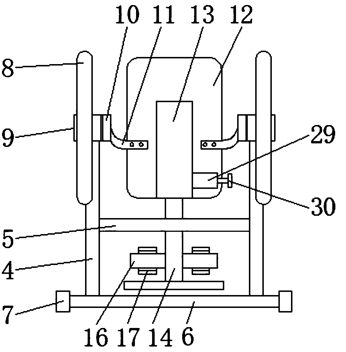 Sports handstand machine convenient to fold