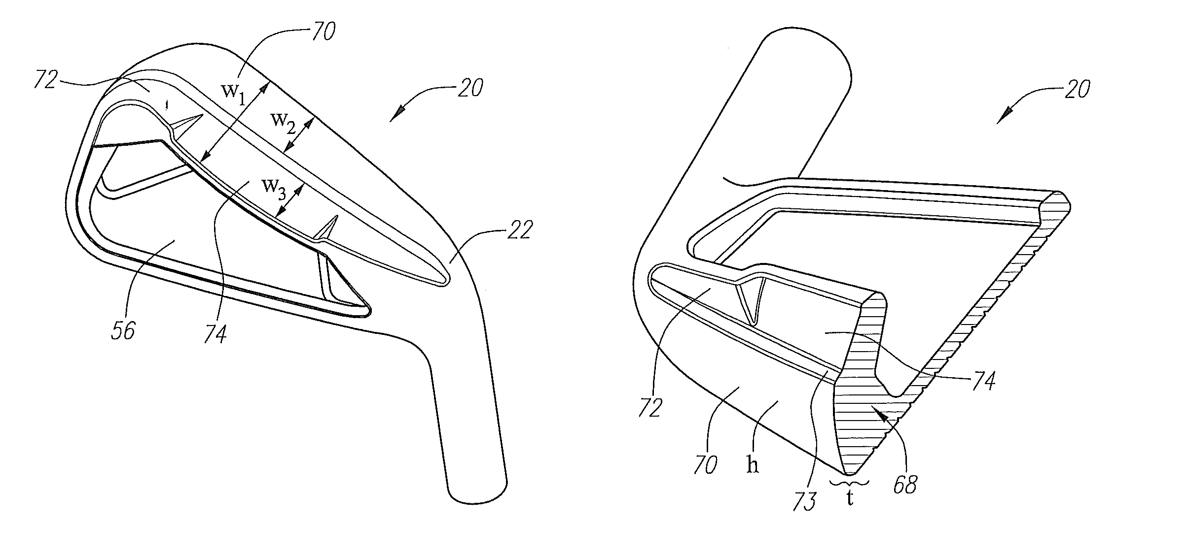 Sole for iron golf club head