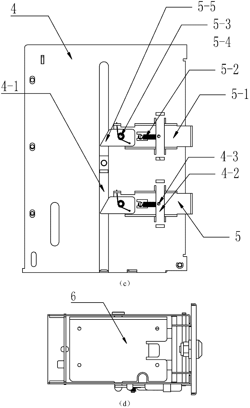 Mechanism for preventing card from overturning in card case