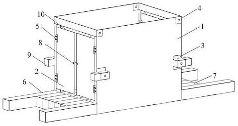 Portable shear span section local electrochemical accelerated corrosion device and steel beam corrosion system