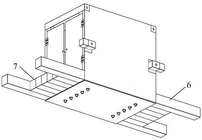 Portable shear span section local electrochemical accelerated corrosion device and steel beam corrosion system