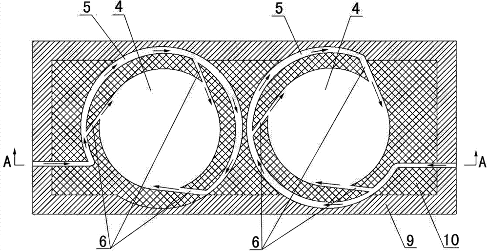 Combustion intensifying device in furnace