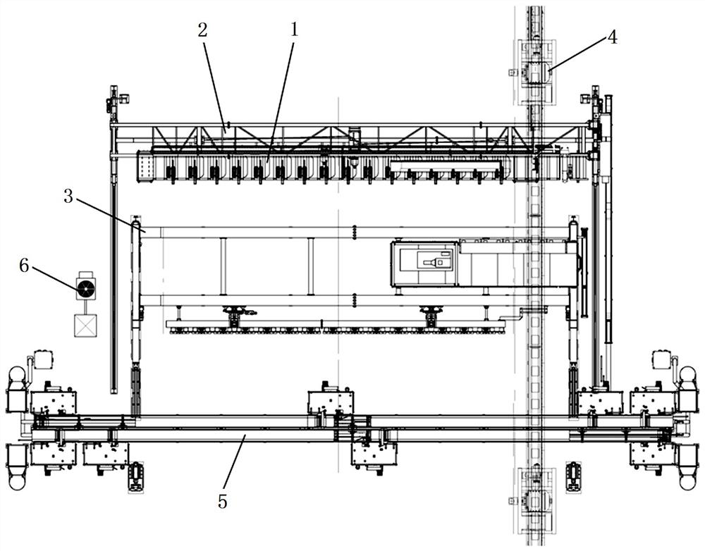 Longitudinal whole-process automatic feeding and positioning device and method