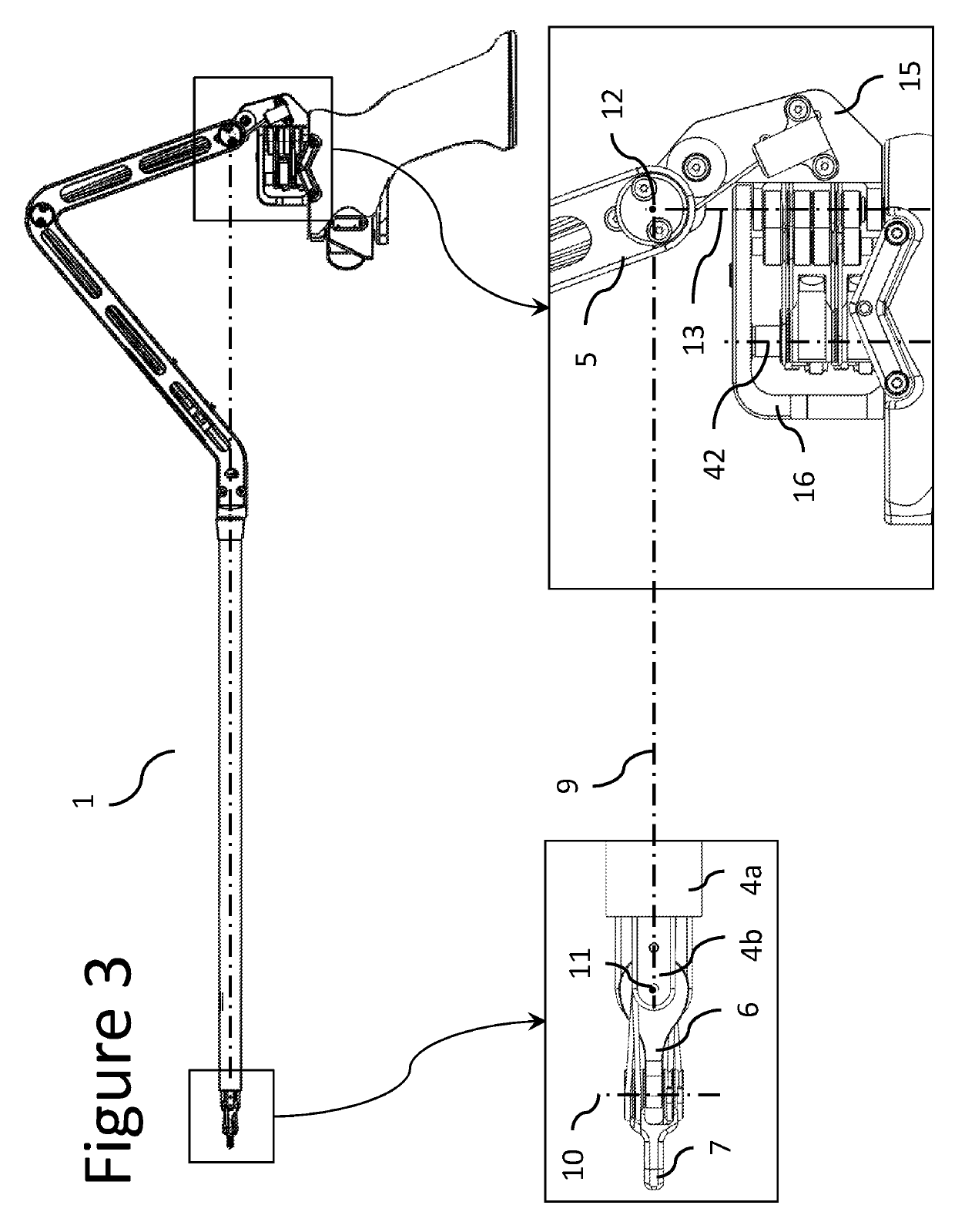 Articulated hand-held instrument