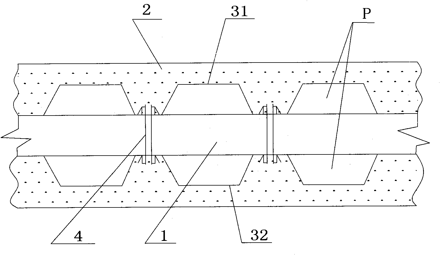 Metal mesh built-in insulating outer wall and construction method thereof