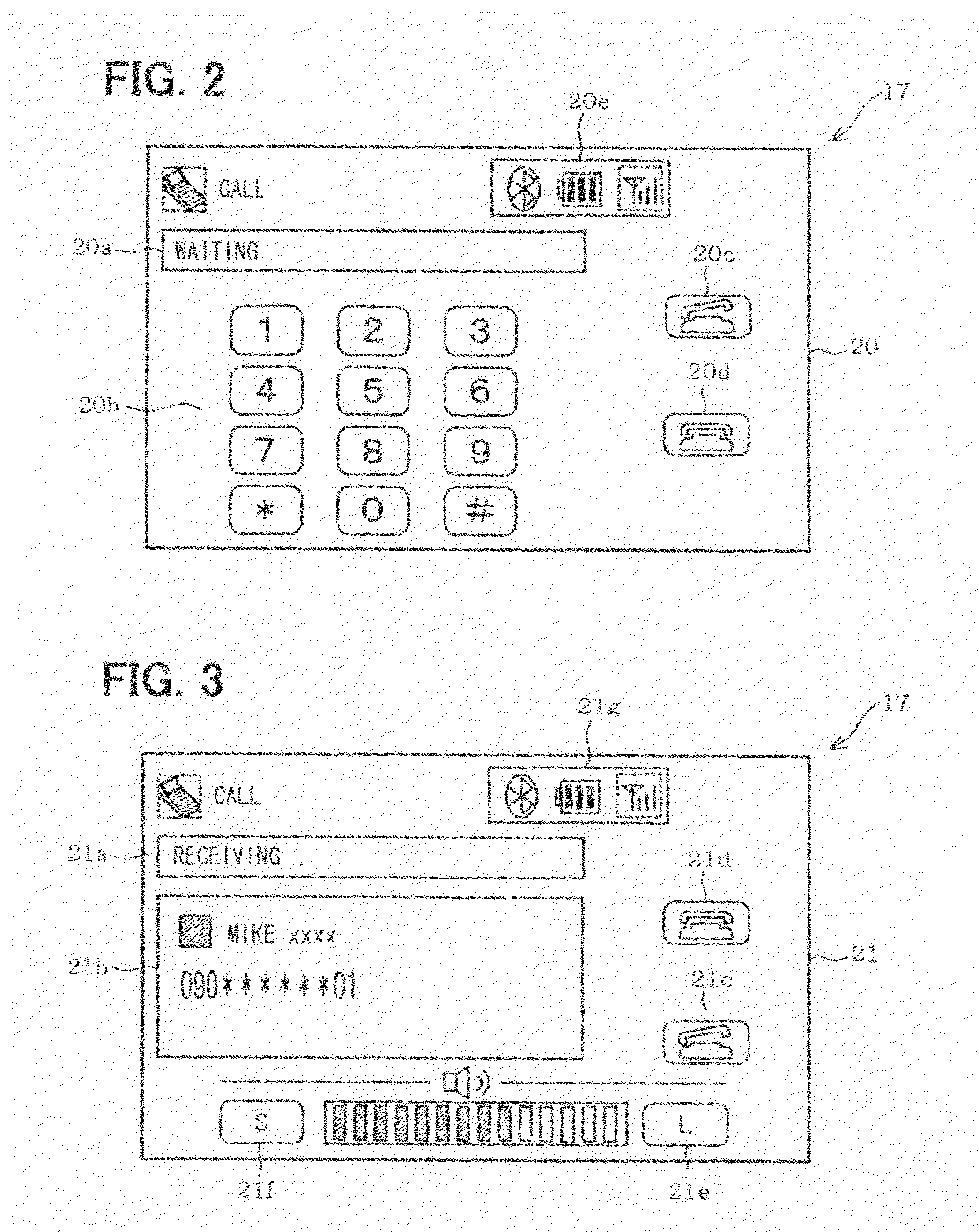 Handsfree apparatus