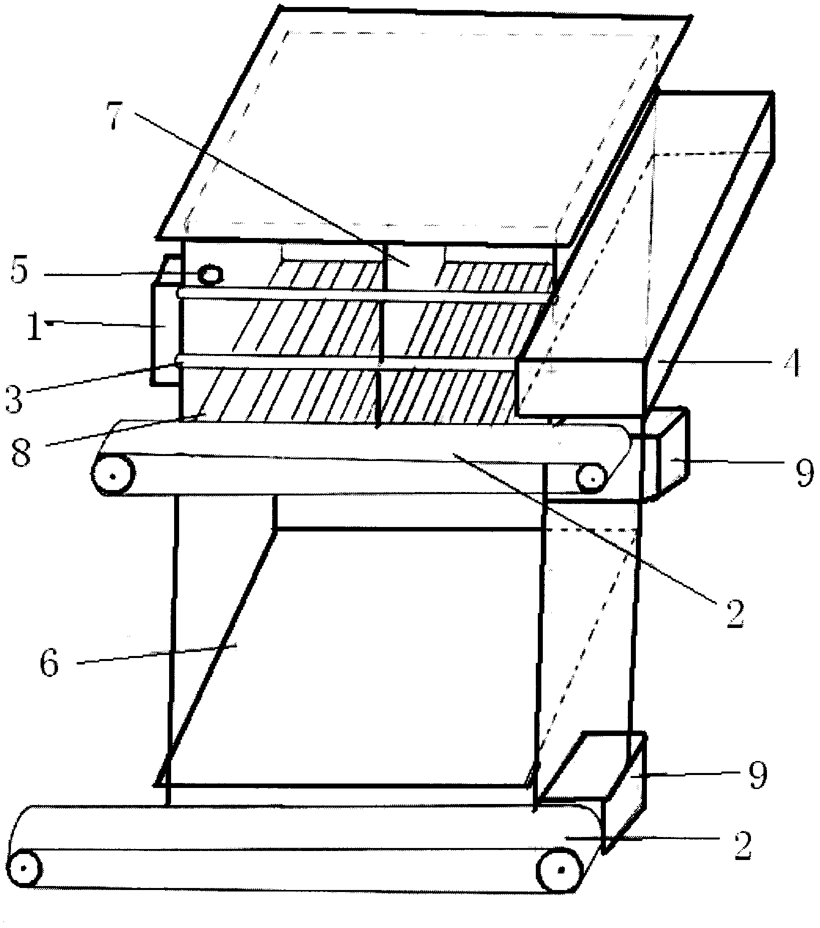 Automatic goat captive breeding structure mode suitable for marine climate