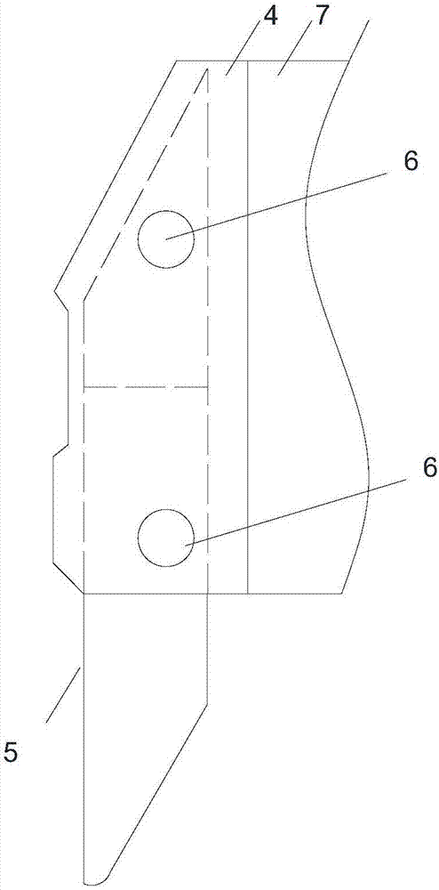 Track bridge hoister guiding plate