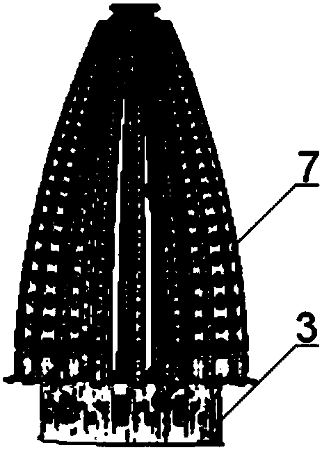 Large-caliber umbrella antenna deployment mechanism