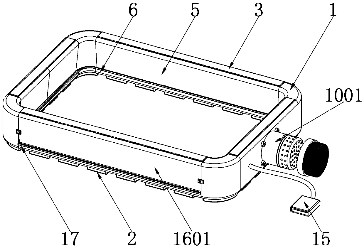 Multifunctional heat dissipation device for computer auxiliary heat dissipation and human body heat dissipation