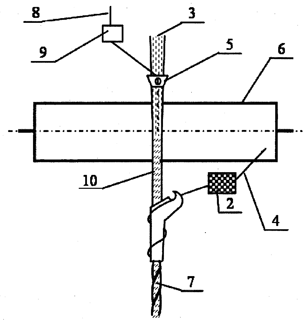 Negative Poisson's ratio yarn composite spinning device, method and application of pre-wrapped tube