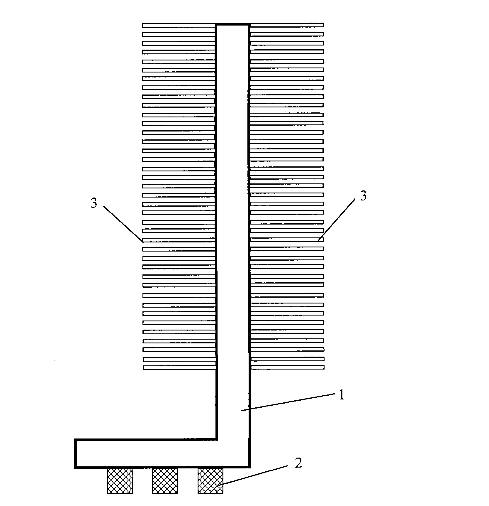 Novel LED and a high-power radiator of a radiating element