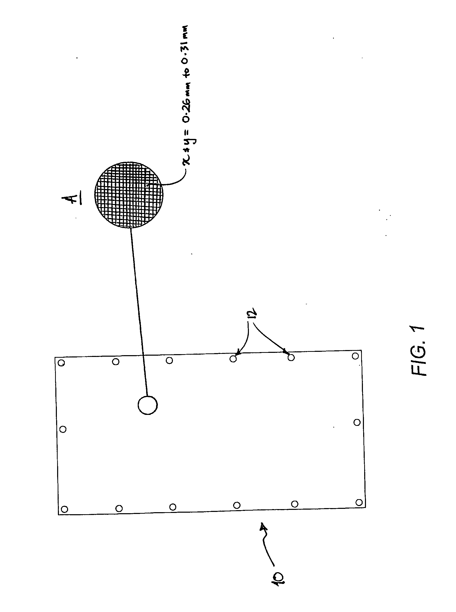 Mesh for Screening a User from Direct Impact of a High Pressure Fluid by Diffusing the Fluid Stream