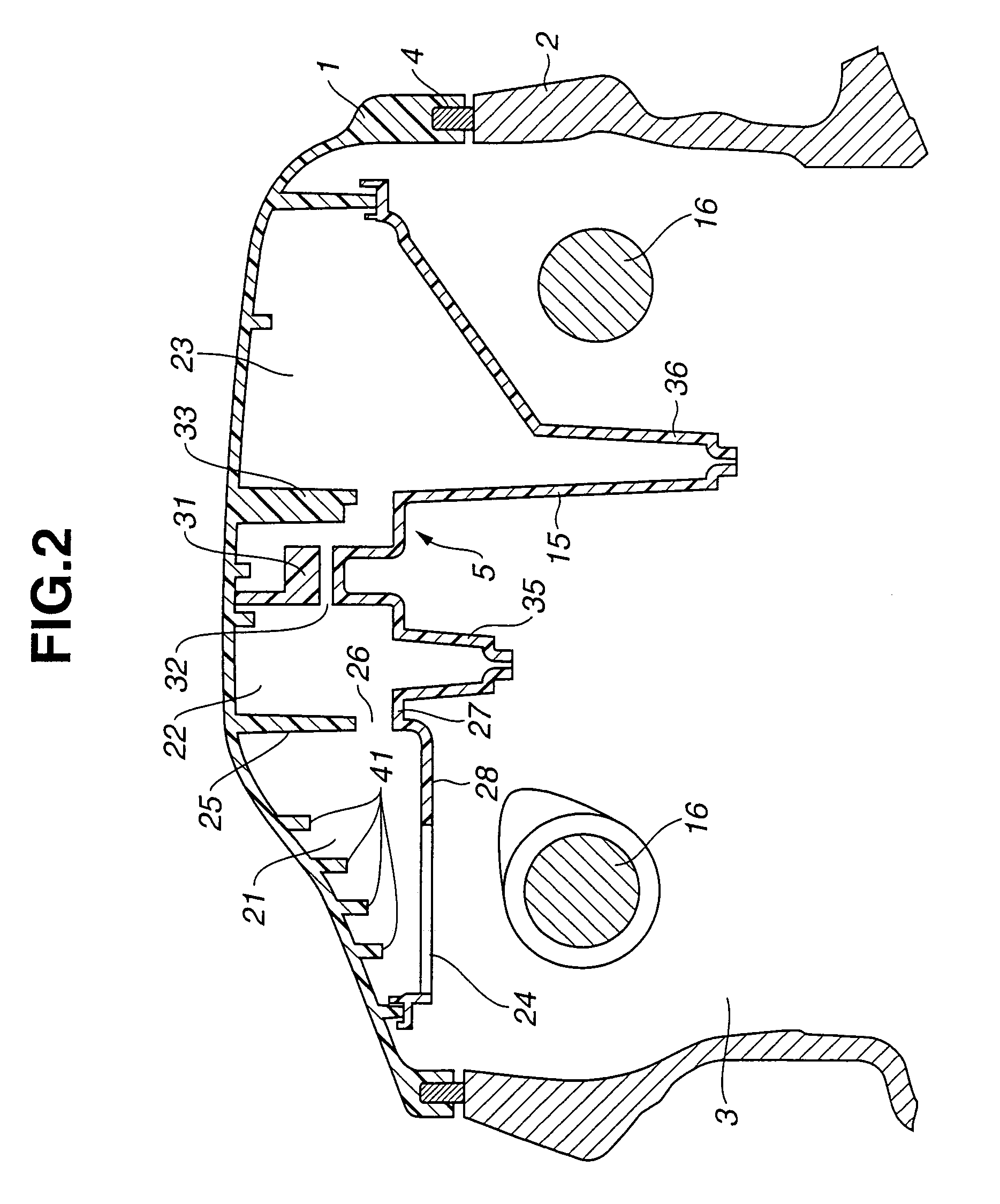 Oil separator combined with cylinder head cover