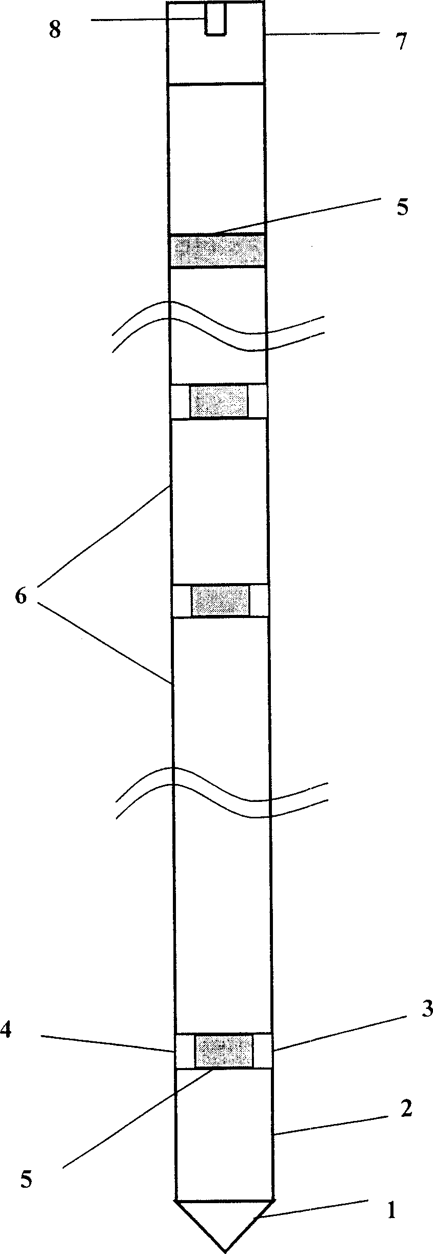 Detector for soil-body in-situ hole pressure and affecting depth under wave action