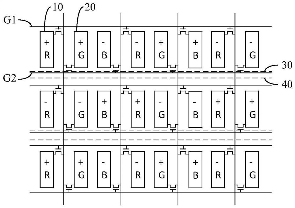 Array substrate, display device, and array substrate driving method