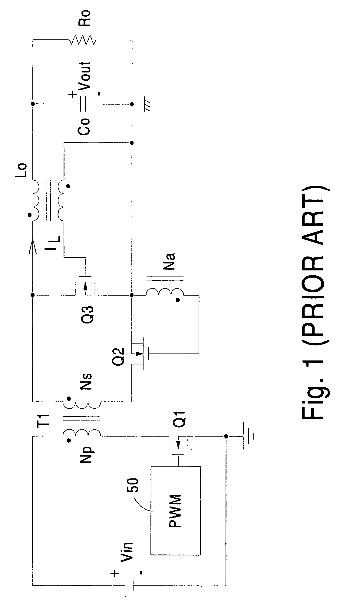 Synchronous rectifier forward converter with reverse current suppressor