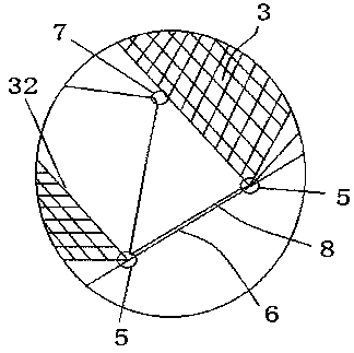 Self-adaptive anti-hail net