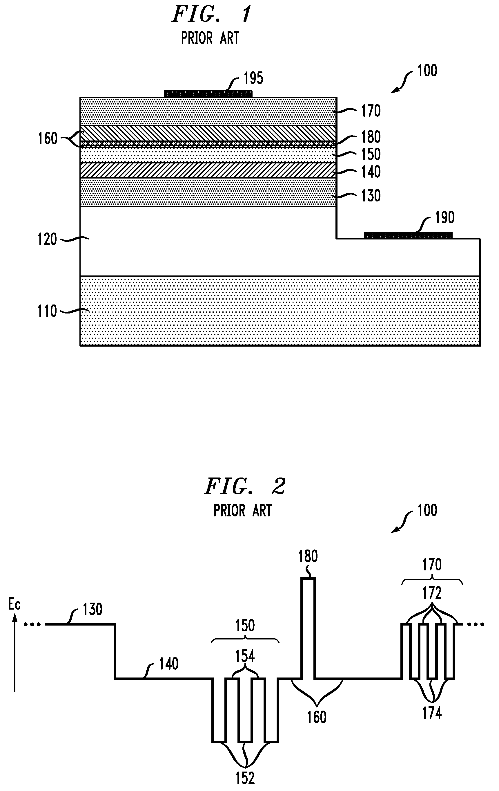 Gallium Nitride Based Semiconductor Device with Reduced Stress Electron Blocking Layer