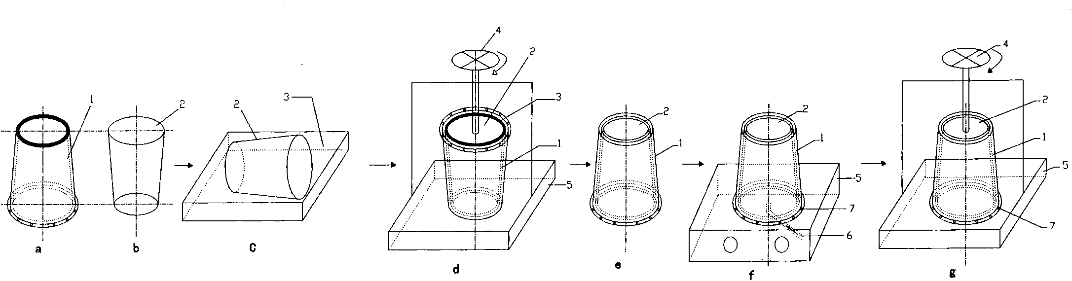 Test die for concrete impermeability test