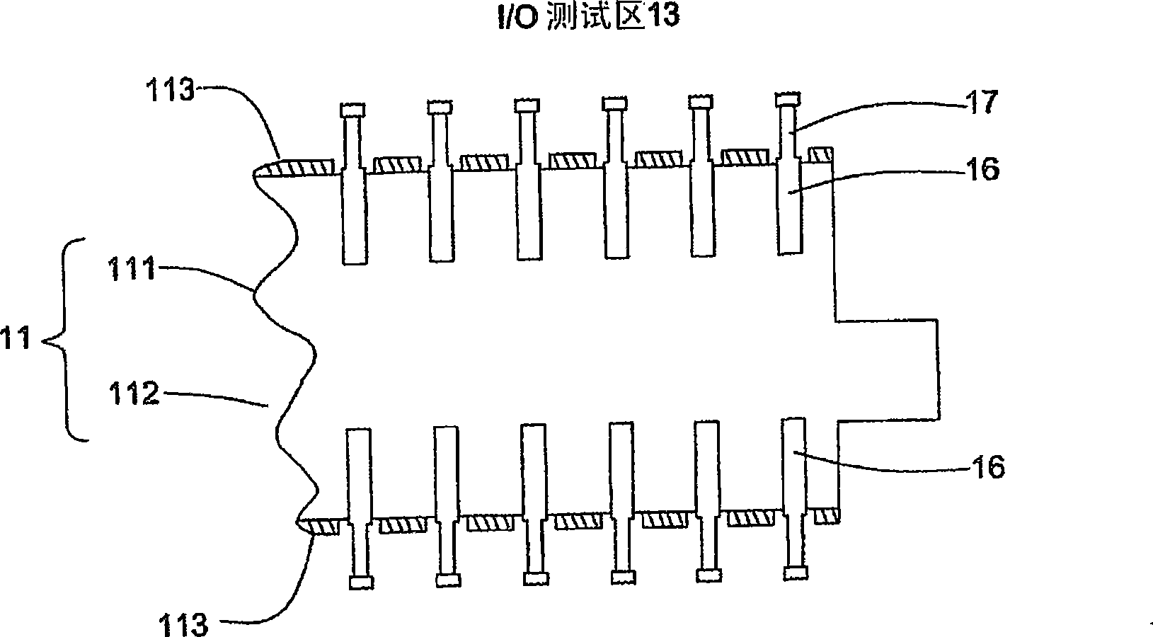 Probe column, wafer testing seat and wafer testing system