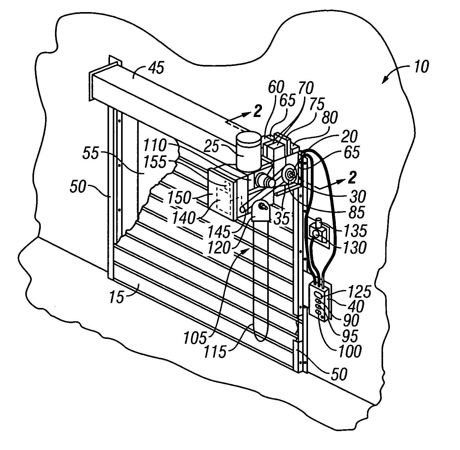 Fire door control system and method