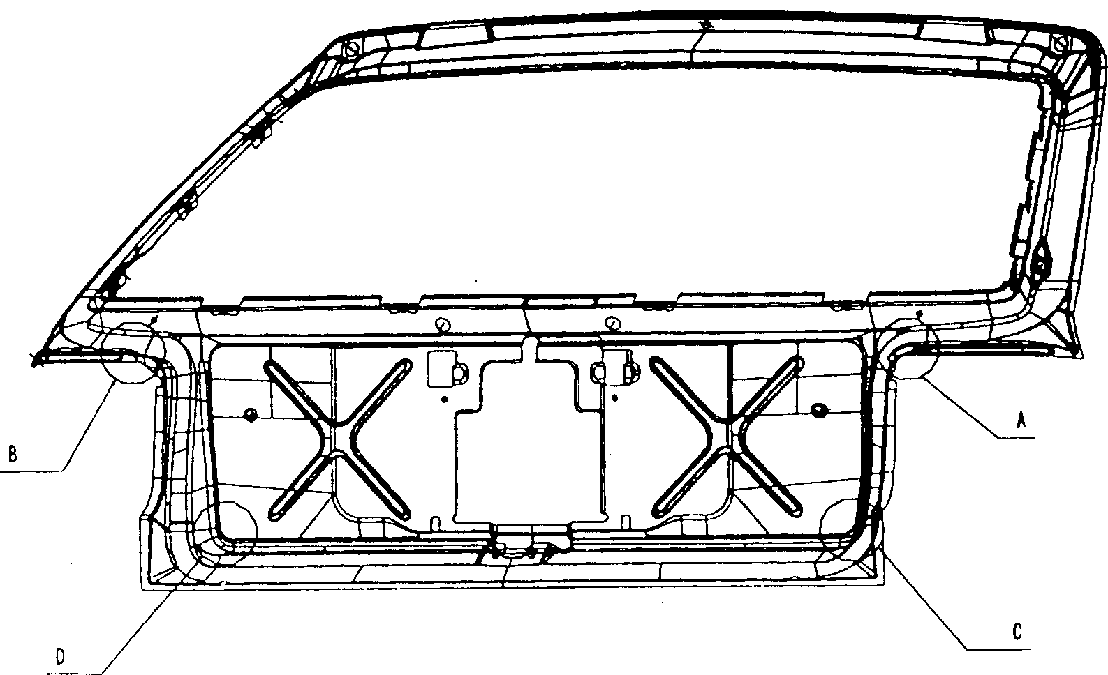 Die regulating method for preventing crack in punched large covering vehicle body part