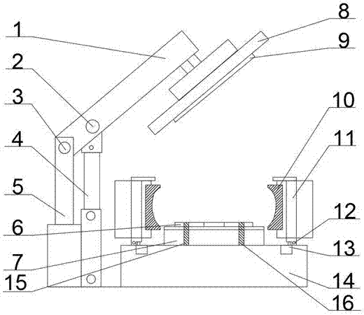 Conveniently-produced automobile tire vulcanizing machine