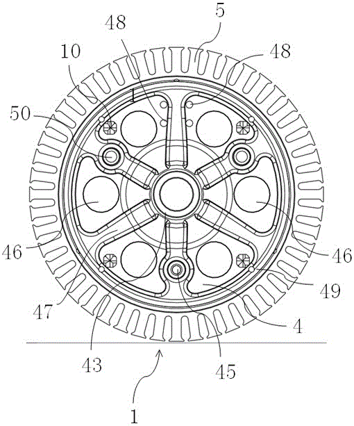 Electric car wheel hub motor