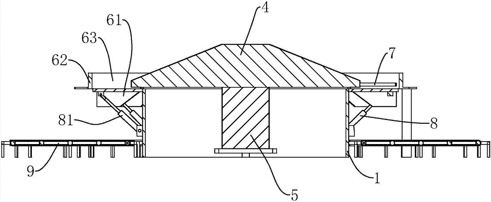 Automatic goods conveying assembly line