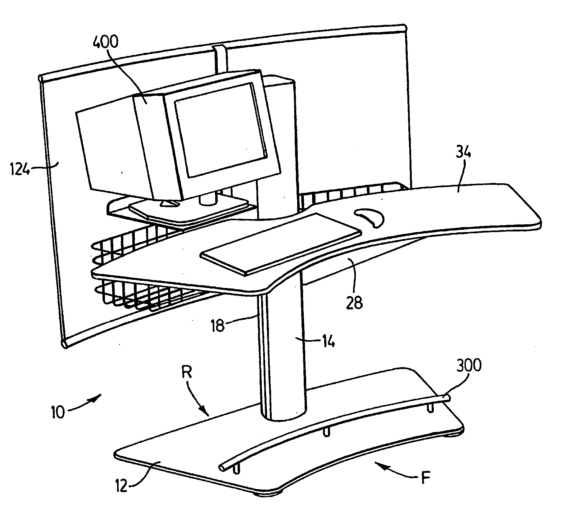 Height adjustable desk