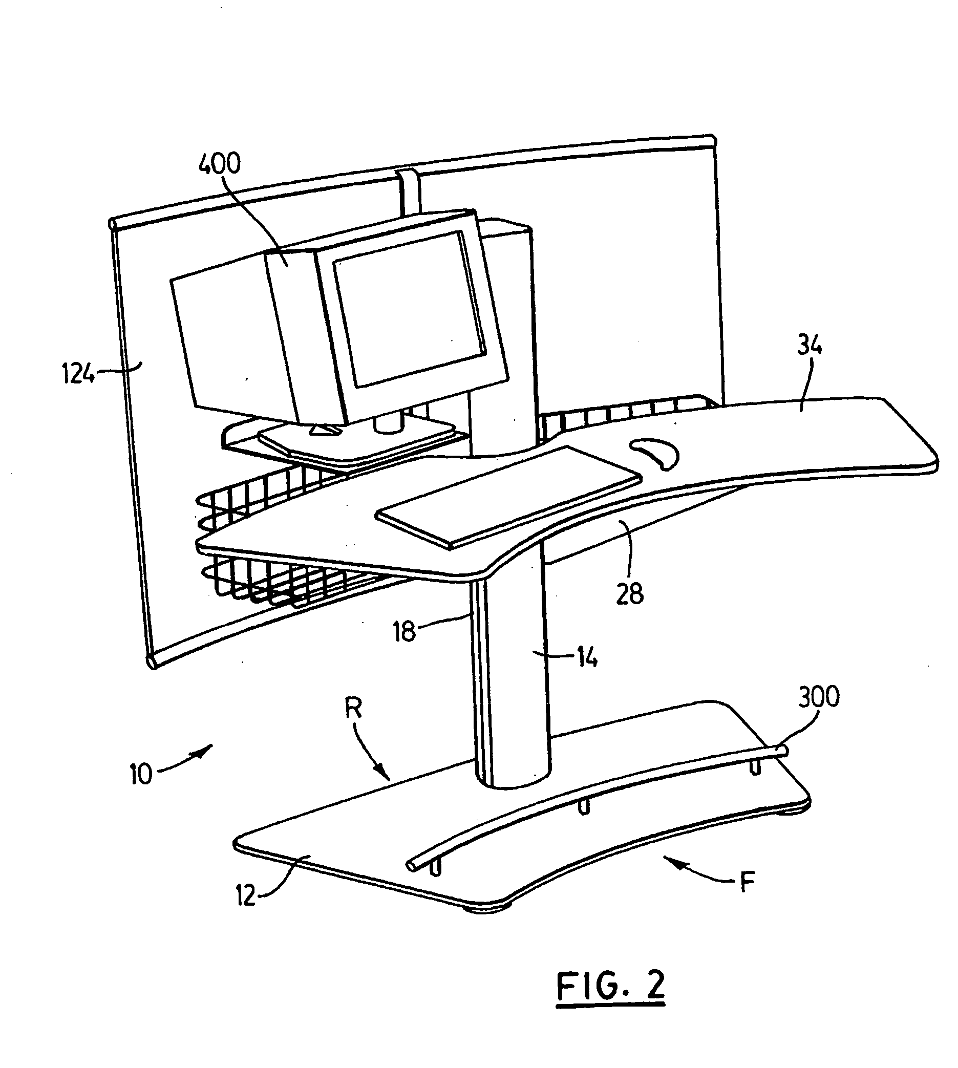 Height adjustable desk