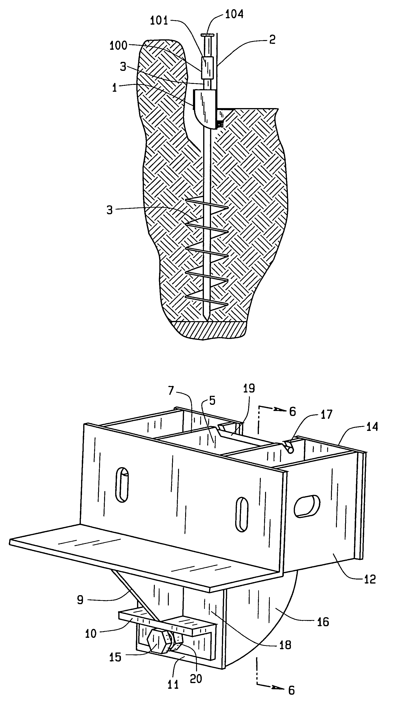 Bracket assembly for lifting and supporting a foundation