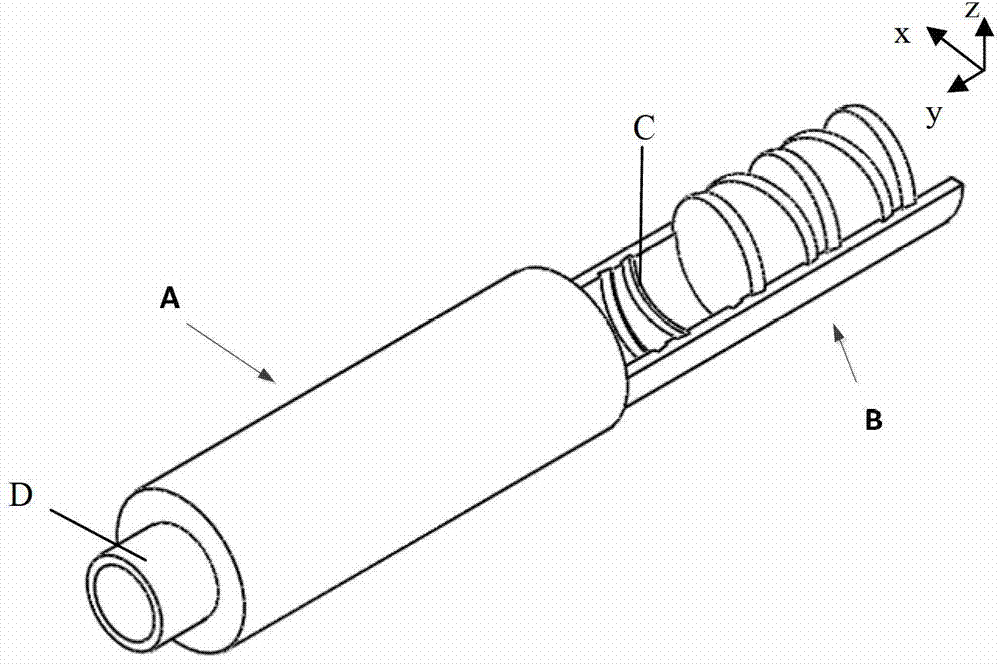 Attenuation slice placing device