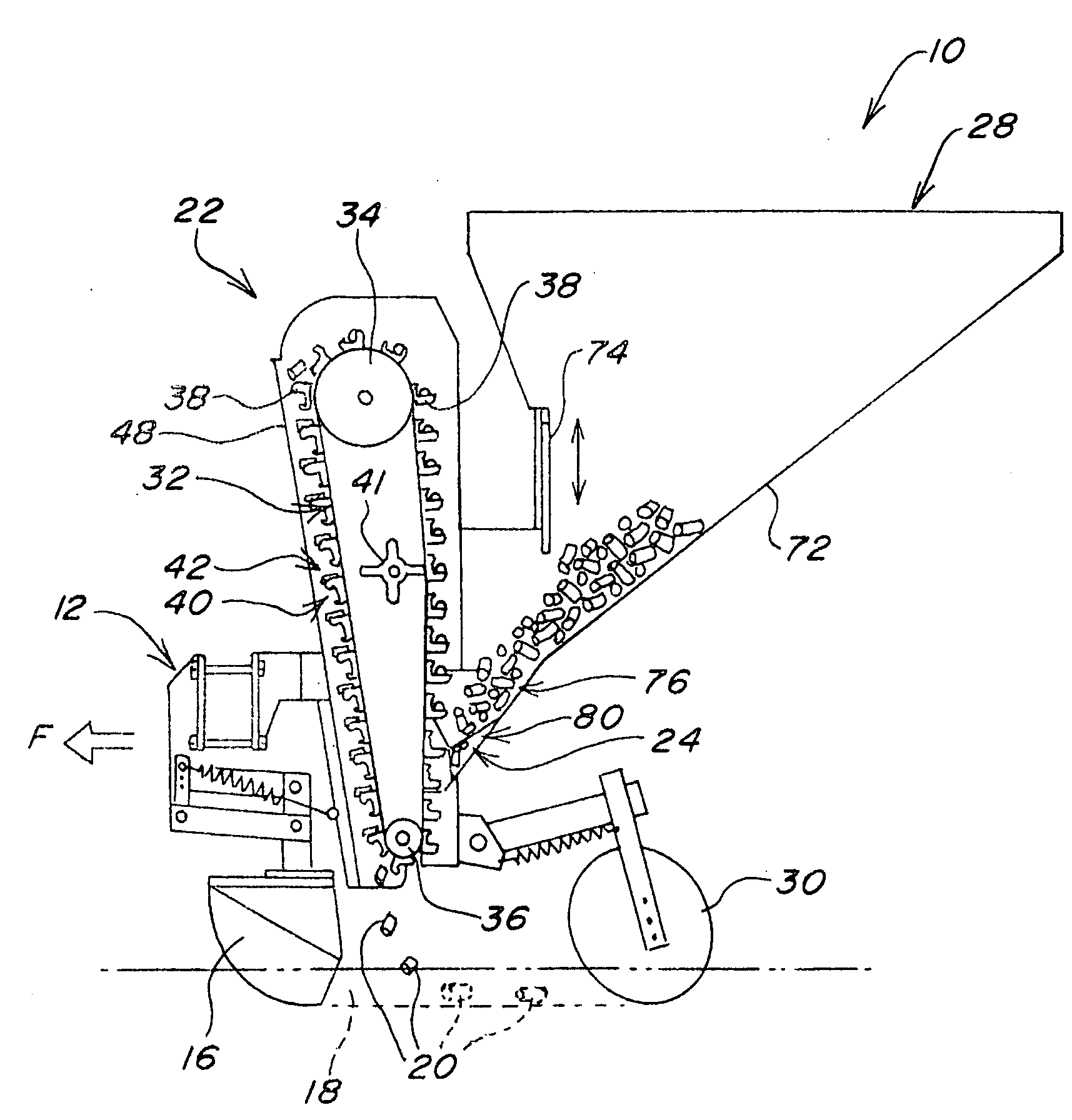 Planter with Cup Belt Meter