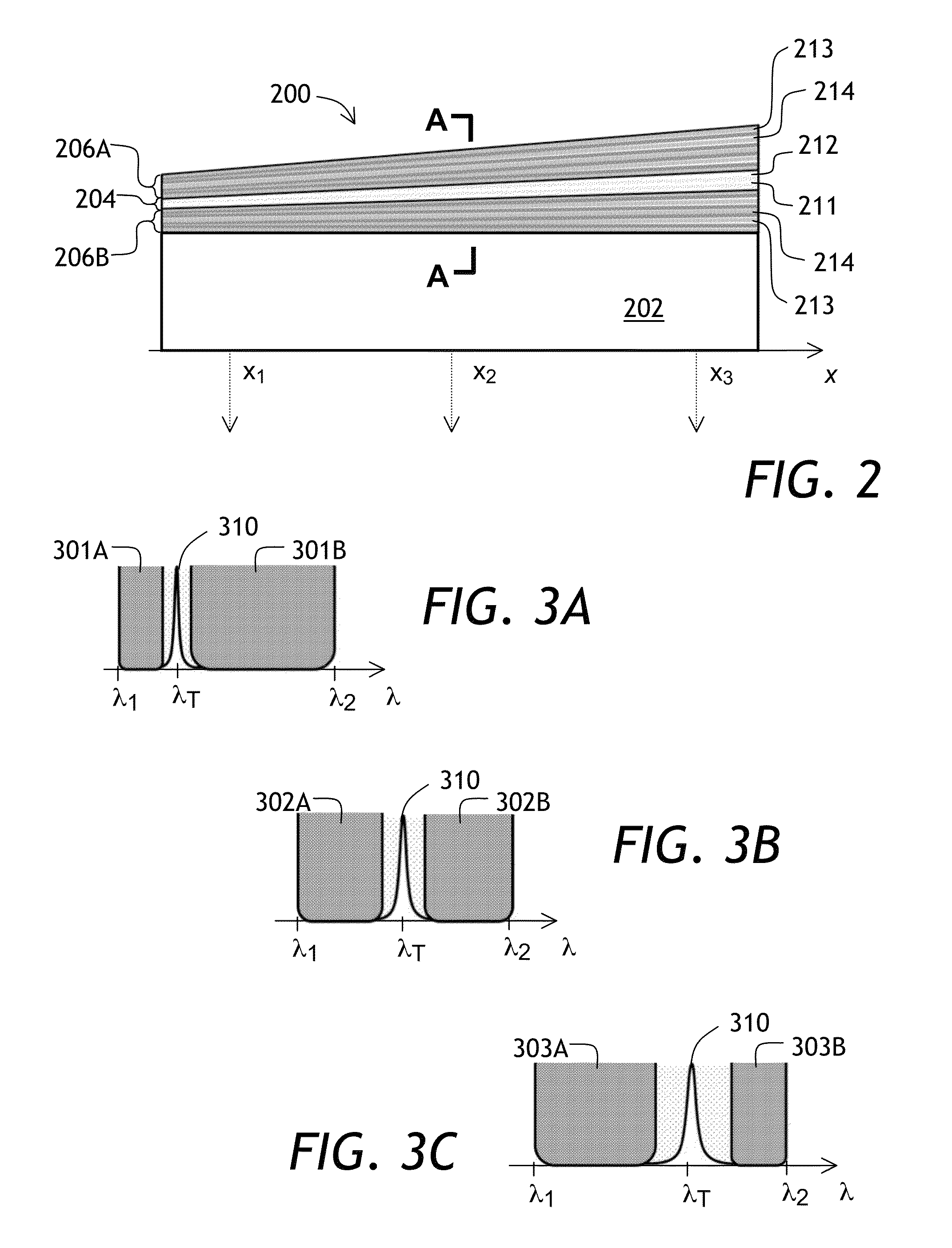 Variable optical filter and a wavelength-selective sensor based thereon