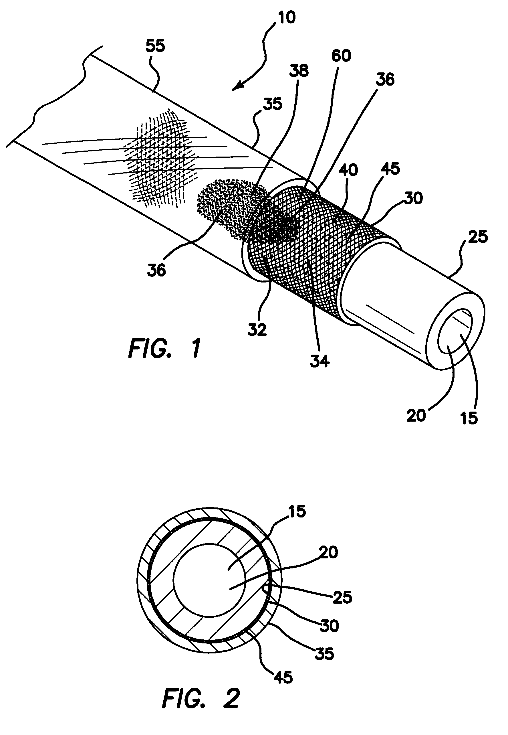 Reinforced flexible hose with leakage indicator and method of making same