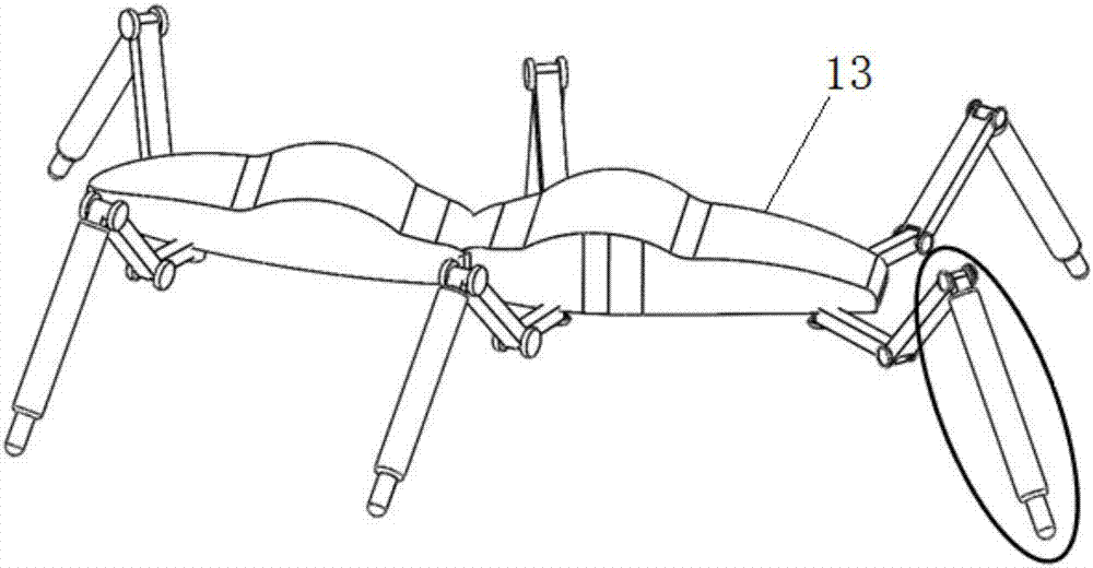 Energy recovery device and method for leg shock absorbing mechanism of field foot-type robot