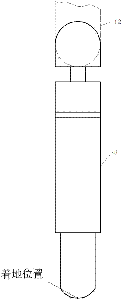 Energy recovery device and method for leg shock absorbing mechanism of field foot-type robot