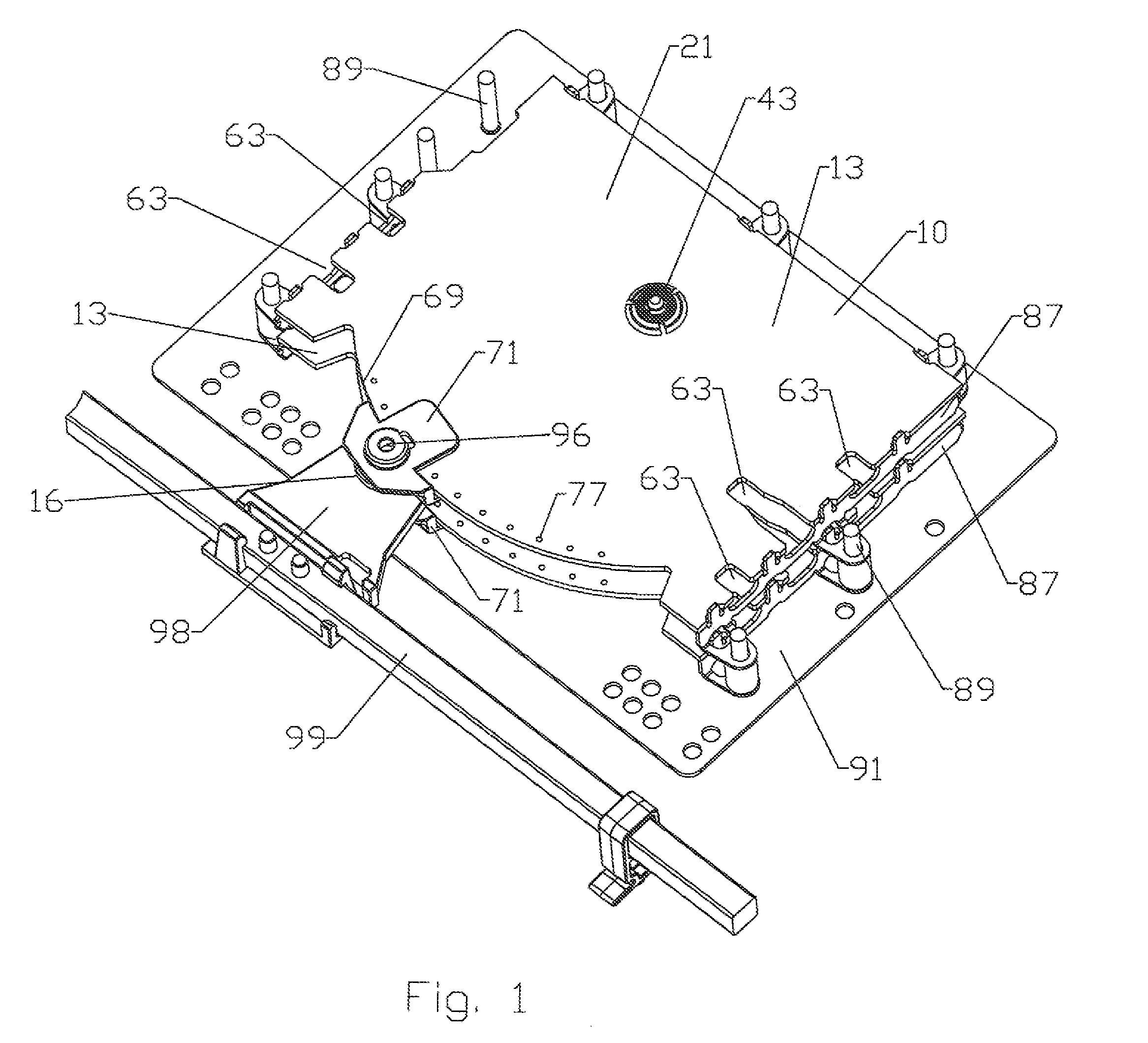 Panel antenna with variable phase shifter