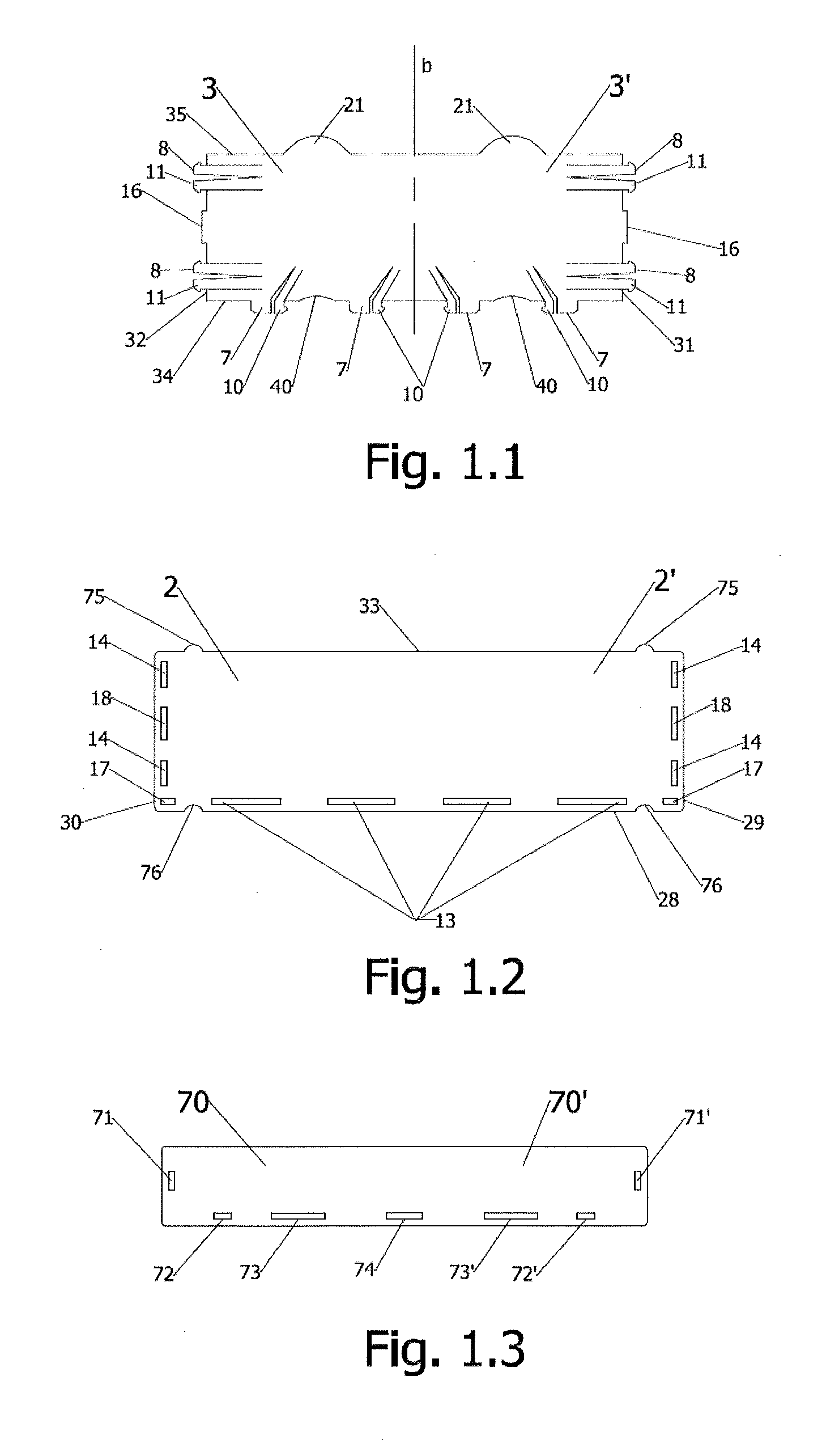 Self-assemblable container for generic use and manufacturing method thereof