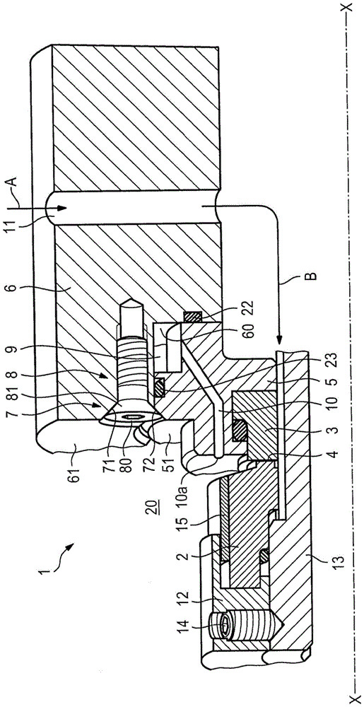 Mechanical seal device with simplified structure